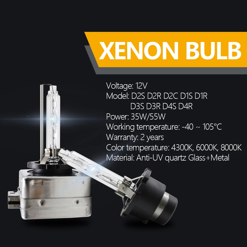 
TAOCHIS 12V 35W HID D2S D2R D2C D1S D1R D3S D3R D4S D4R AC HID XENON Bulb Car Headlight Single Beam 4300K 6000K 8000K Auto Lamp 