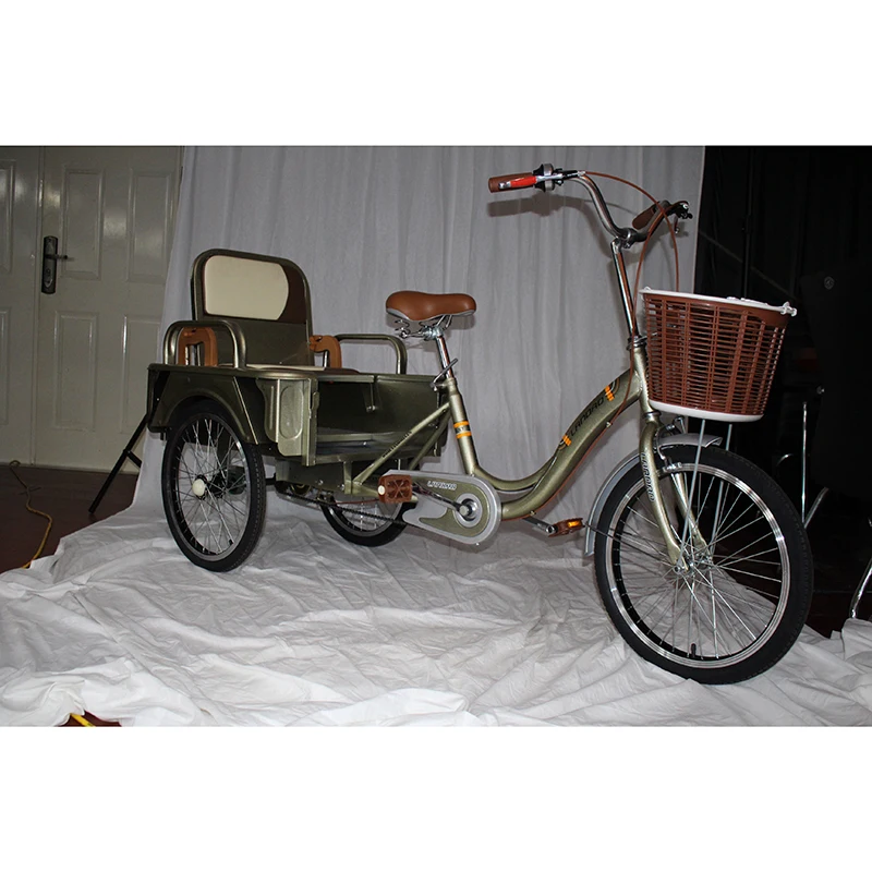 High quality ride on feet adult tricycle cargo bike three wheel for adult shopping ,new style 3 wheel cargo tricycle for sell