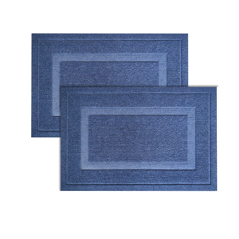 Wholesale factory direct commercial 40x60cm Black Grey Door Mats Durable Washable TPE Door Mat
