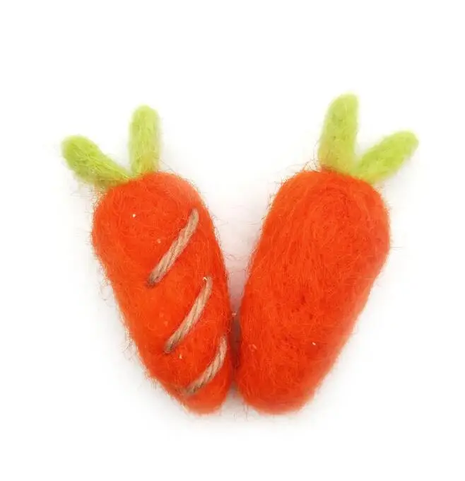 
Hot sale wool felting craft needle felt kitt felt poke carrot baby toy 