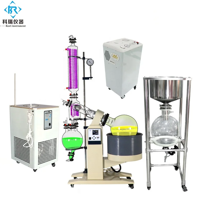 China Vacuum 50L Rotary Evaporator Price 50 Liter Autolift