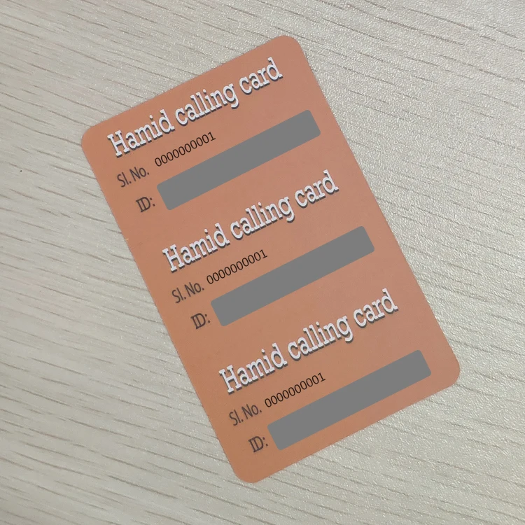 
China multi-pin custom recharge prepaid scratch off phone card printing 