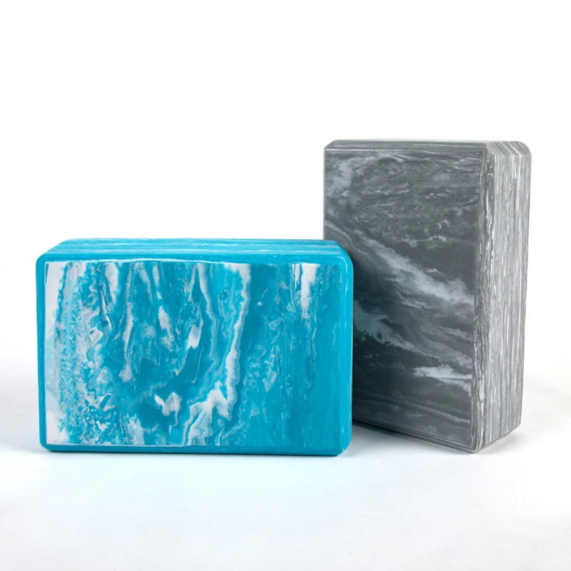 Body Building EVA Double Color Marble Large Yoga Foam Blocks