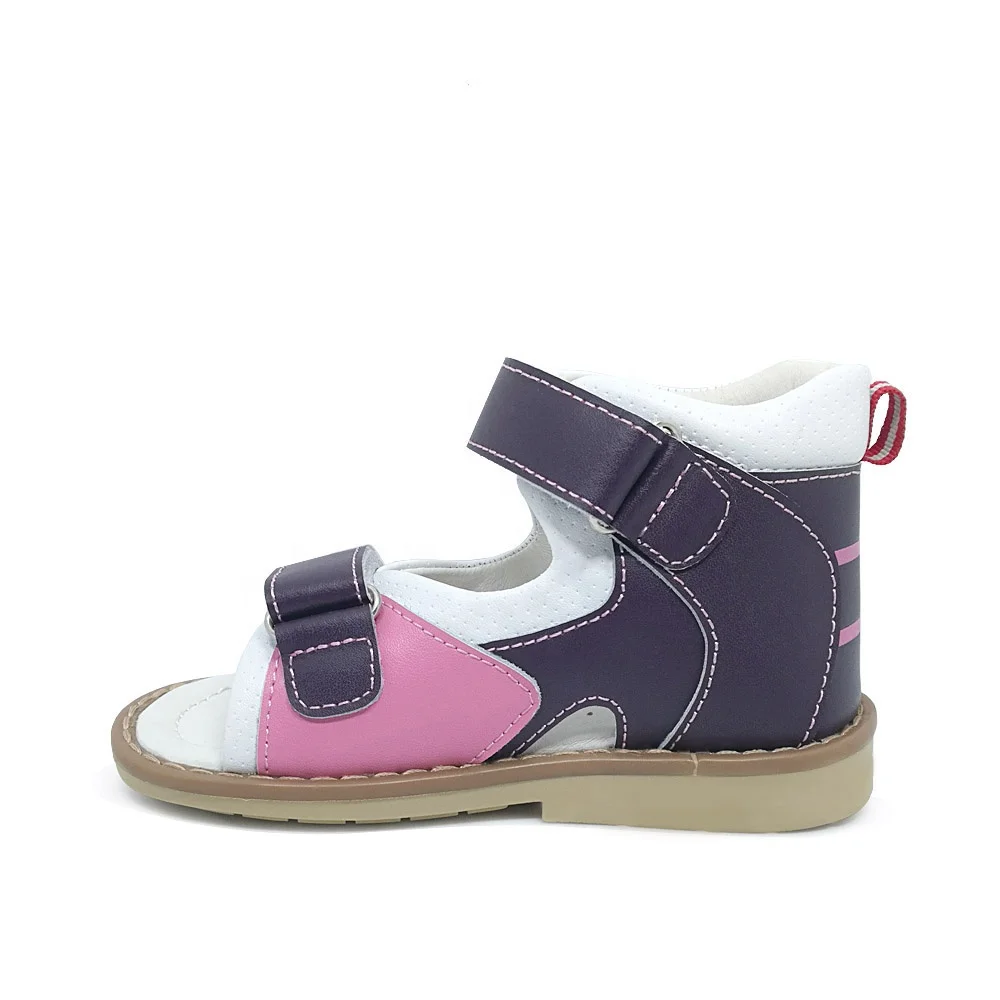 Guangzhou factory manufacture girls fancy sandals orthopedic shoes for kids