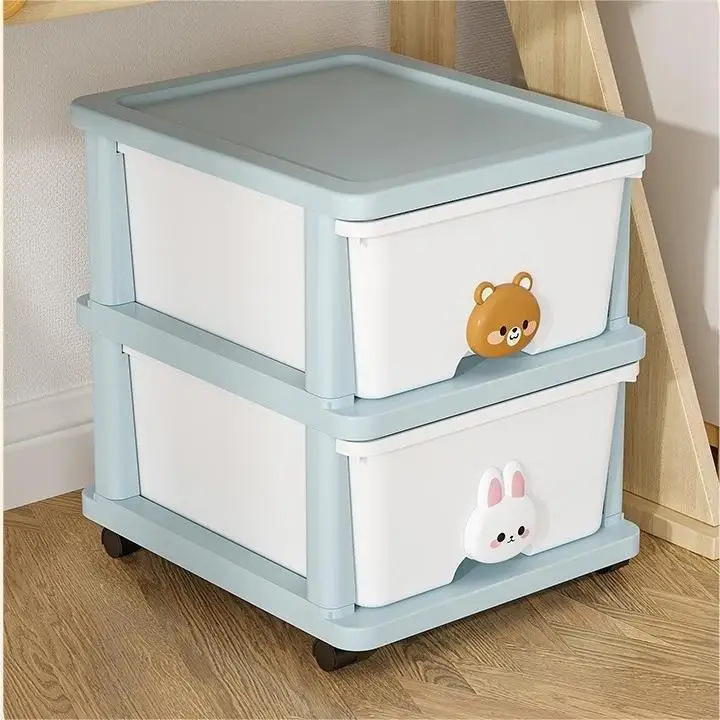 Furniture Living Room Wardrobe Cartoon Storage Cabinet Lovely Design Drawer Plastic Organizers