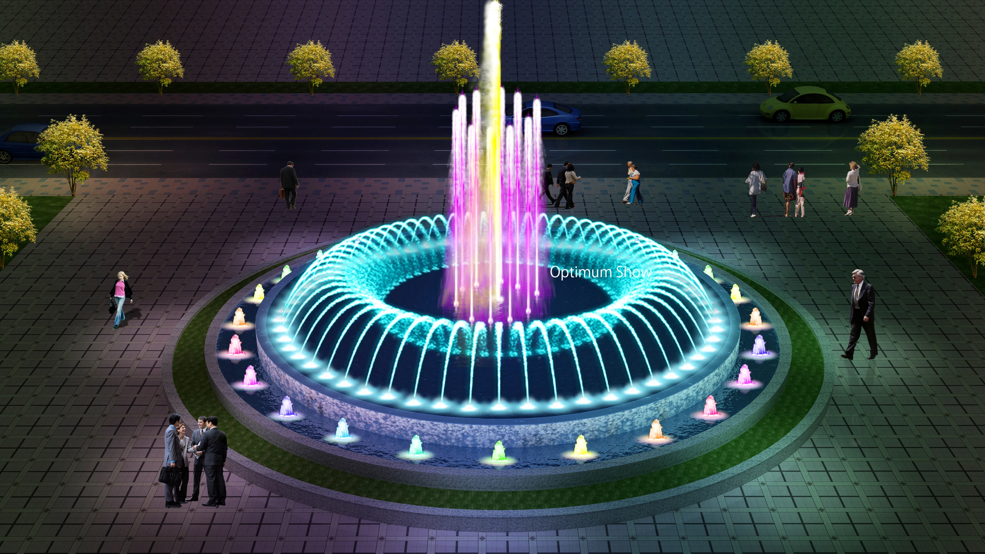 Popular China Water Fountain Manufacturer Large Or Mini Pool RGB LED Light Musical Dancing Fountains For Sale