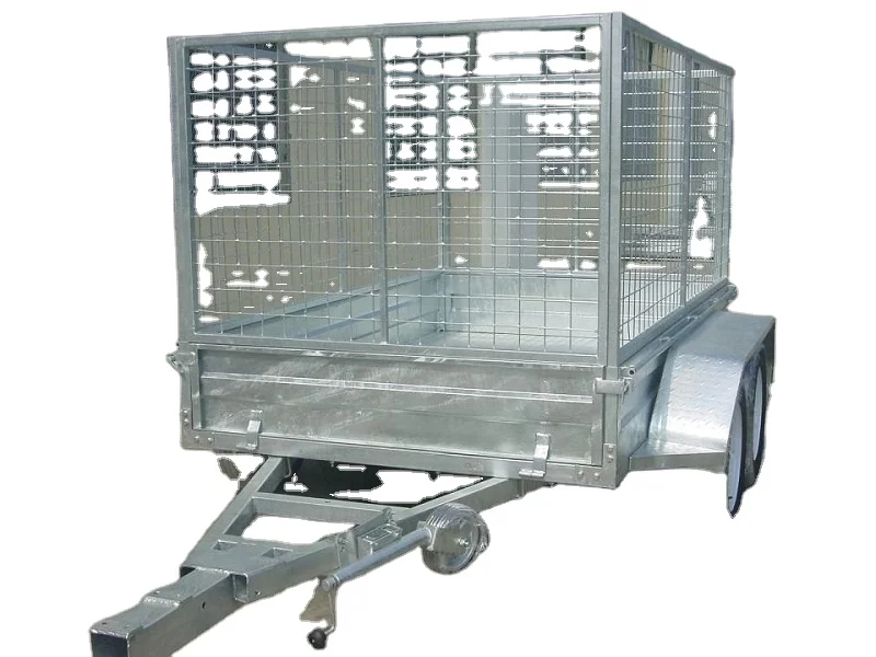 Heavy duty Tandem axles box trailer with cage from manufacturer CT0080AU