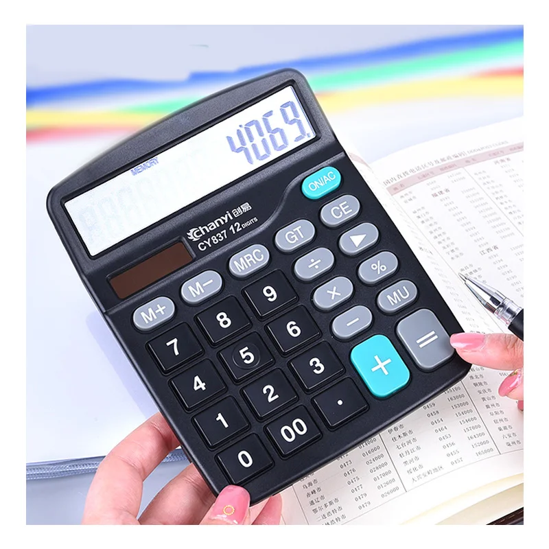 
Portable pocket calculator custom logo printing calculator calculator solar 