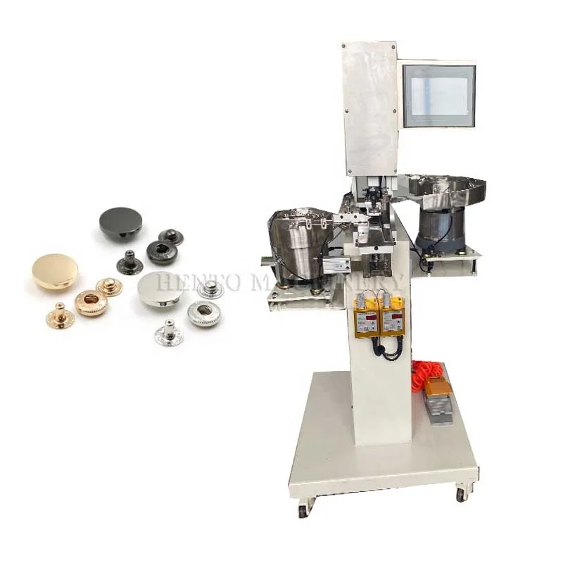 Good Quality Button Sewing Machine Attaching / Industrial Button Fixing Machine / Snap Button Attaching Machine