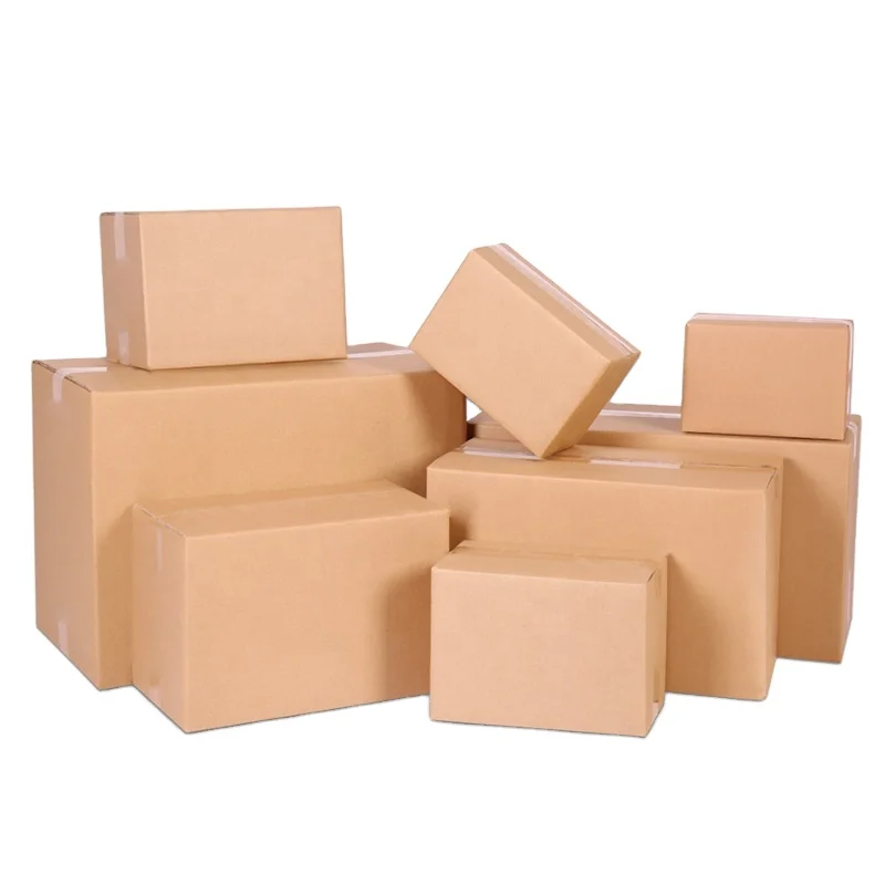 Custom 3 5 7 layers Mailing Corrugated Mailer Storage Packaging Shipping Paper Box Moving Transport Carton for Small Business