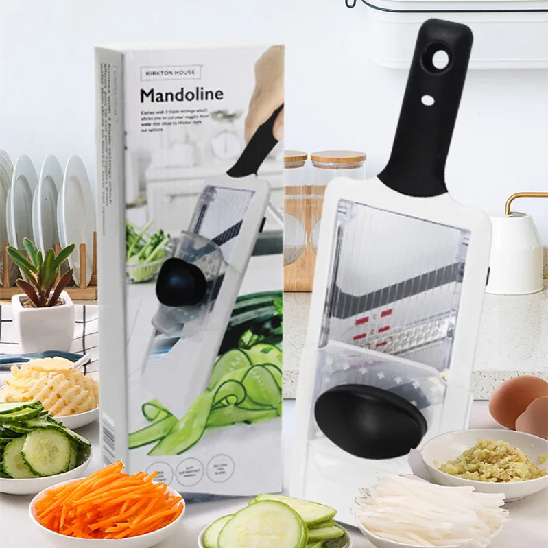 Hot Sale Handheld Mandoline Slicer Multi-Functional Kitchen Organizer with Good Grips for Vegetable and Fruit Slicing