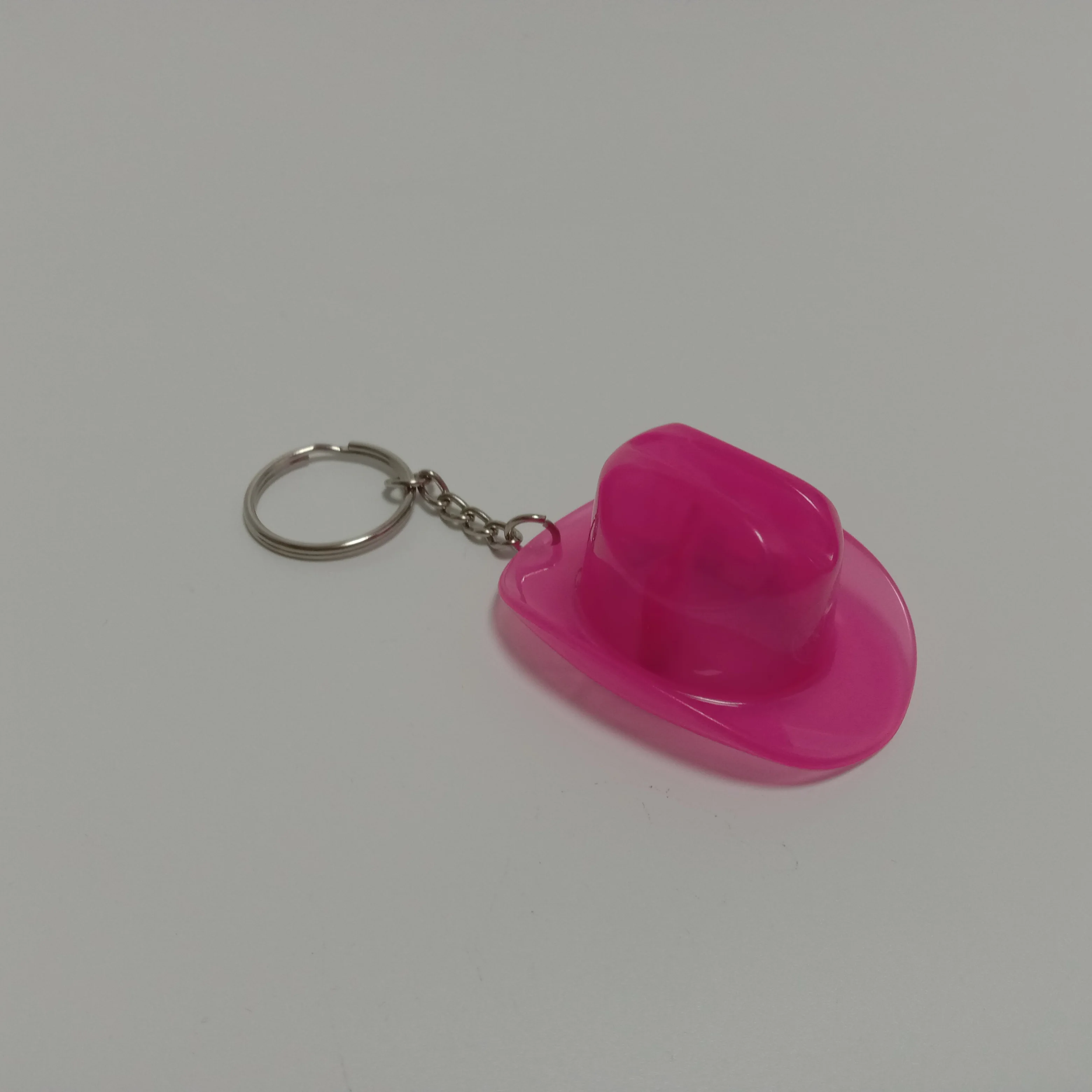 Custom Gift Wholesale Plastic Cowboy Hat Beer Bottle Opener Keychain