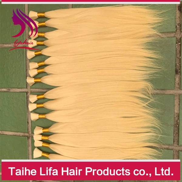 pre-blond 100% remy natural russian slavic hair