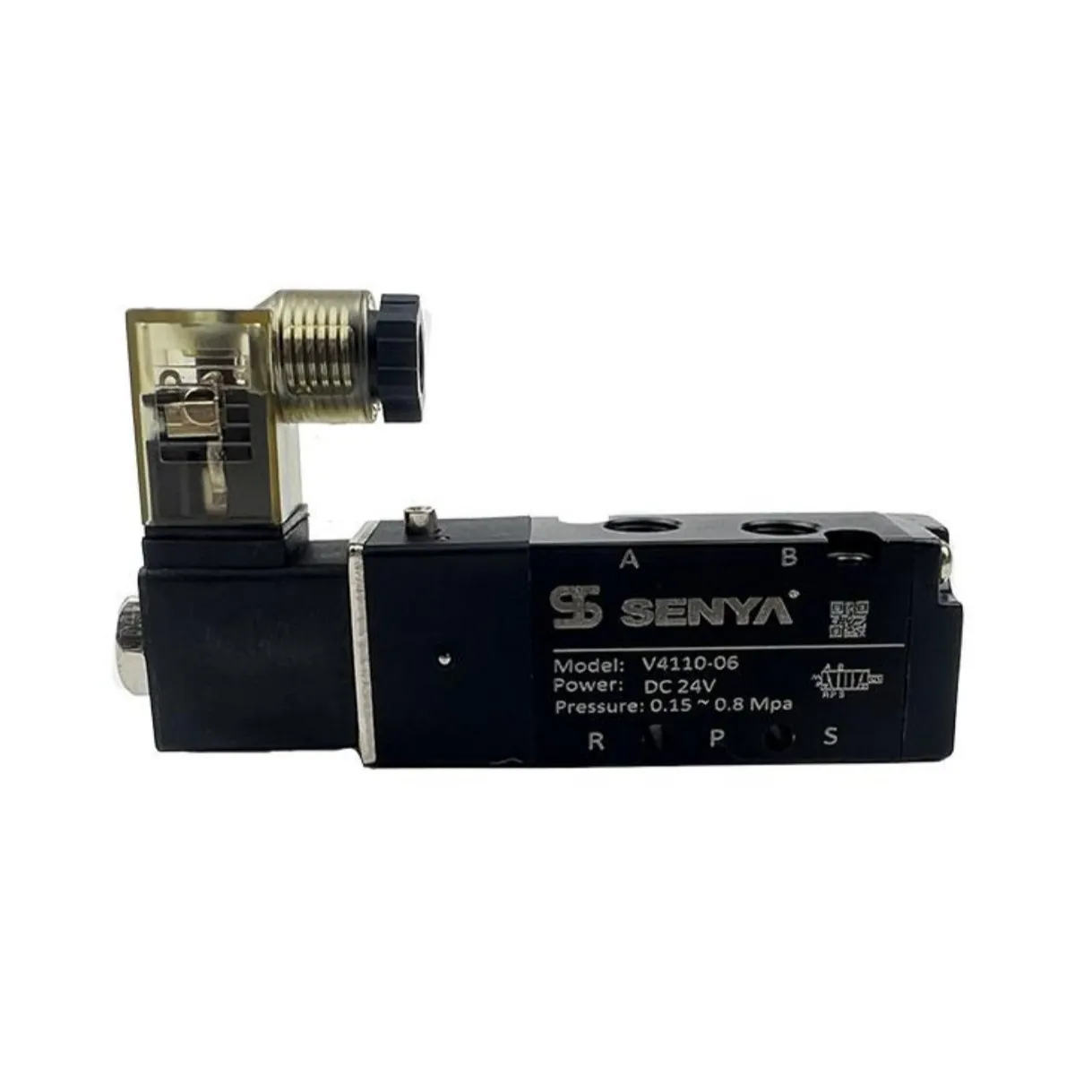 4V110 Series Air Control Solenoid Valve 5/2 Way 12V 110V 220V DC24V Solenoid Directional Valve 5/2 Pneumatic Air Solenoid Valve