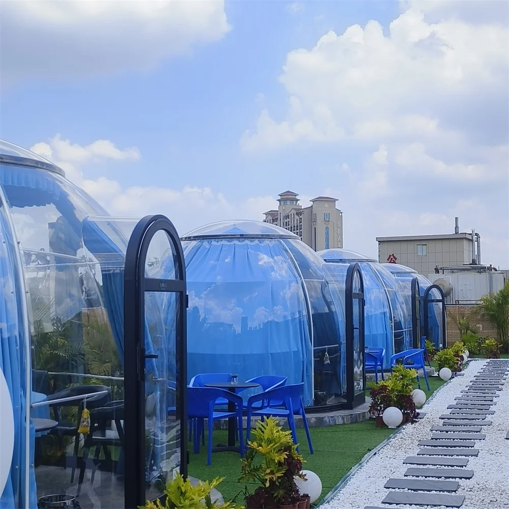 Full House Outdoor Igloo Tent Custom Size Party Woo Fiberglass Aluminium Exhibition Tents Polycarbonate Igloo Dome