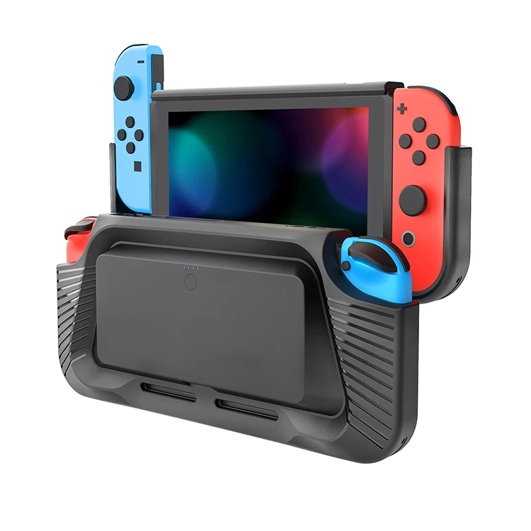 
Back Red Blue External Battery Stand Holder Backup Case Charger Power Bank for Nintendo Switch 