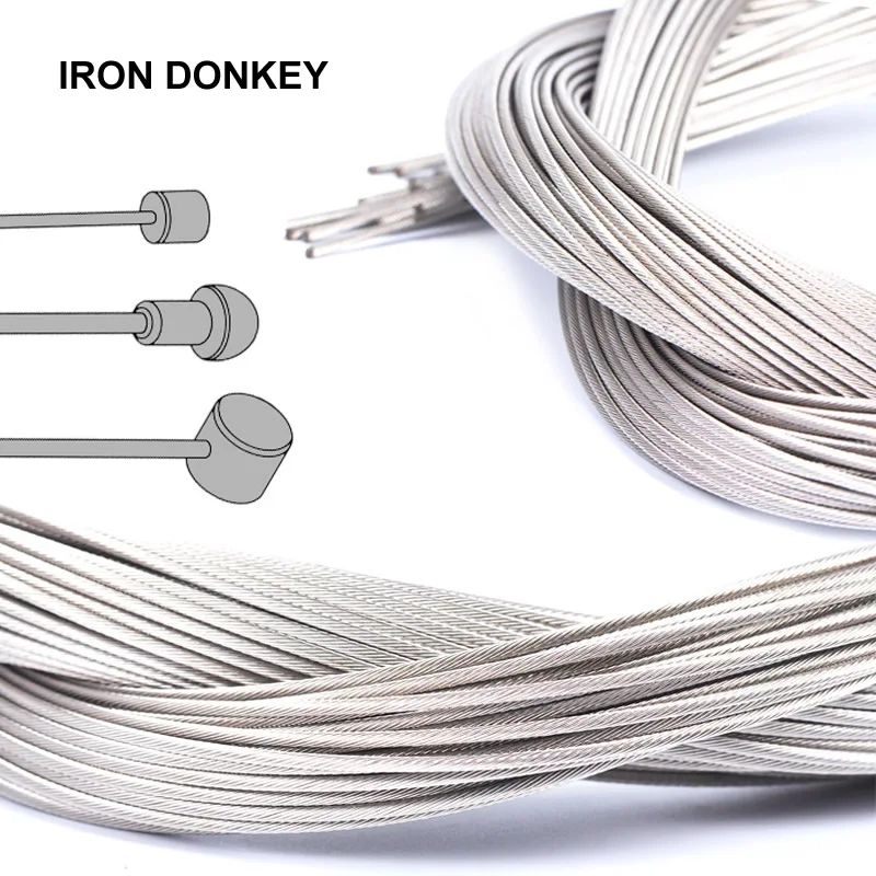 IRONDONKEY Bike Brake Shifting Cable MTB Road  Front Rear Derailleur Brake Cable Inside Line 2000mm Inner Wire for MTB Road Bike