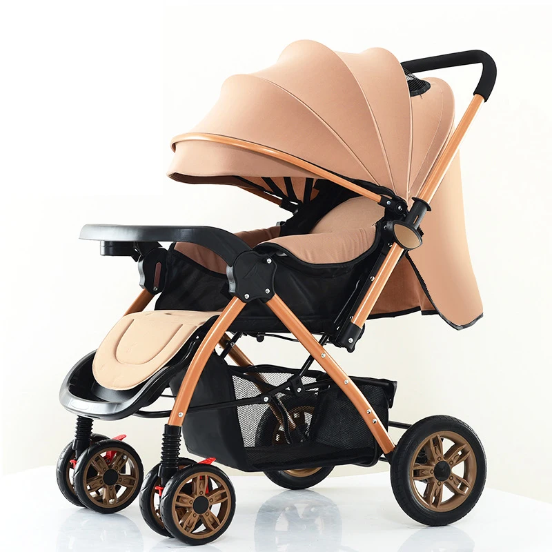 Hot Mom Baby 0-36 Month Easy Push Travel Pram Stroller Foldable Can Sit And Sleep With Reversible Push Handle