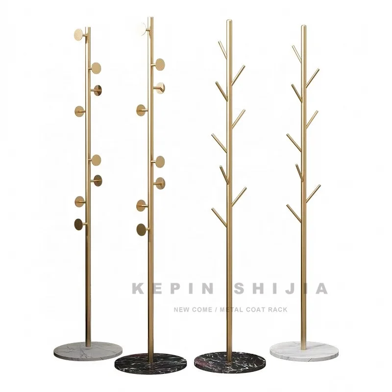Free Standing Coat Rack Marble Base Clothes Stand Hat And Coat Rack For Hallway Umbrella Stand