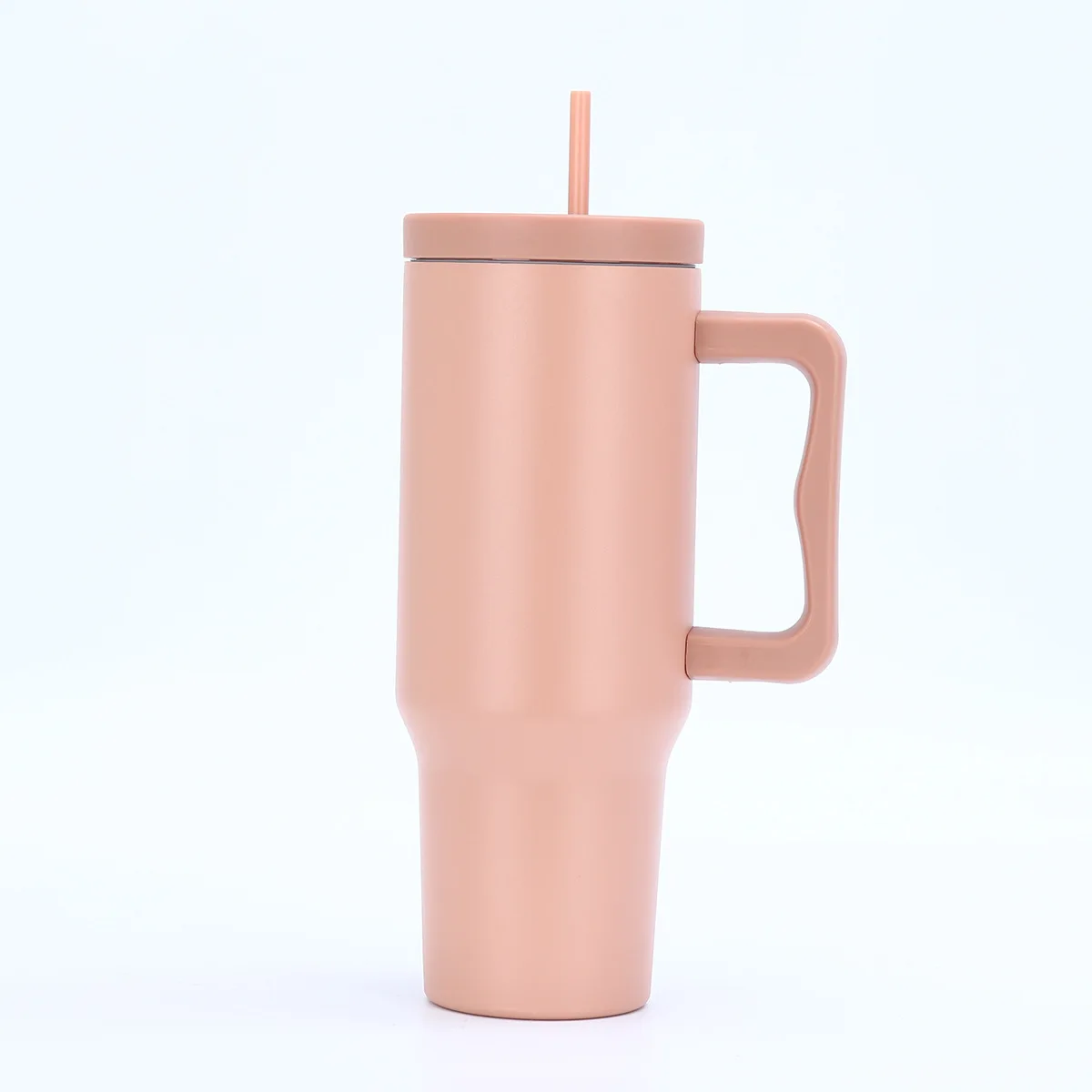 Custom 40 oz 30oz customized logo vacuum tumbler double wall stainless steel wholesale bulk with Straw Lid handle