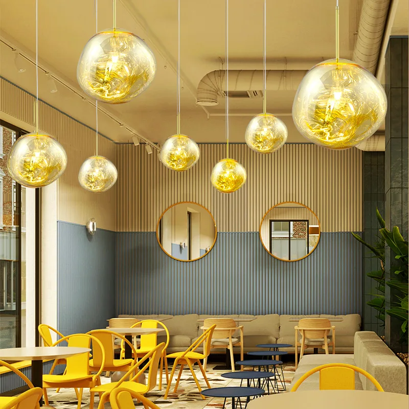 Nordic Post Modern Indoor Creative Art Design Bar Coffee Clothing Store Bed Room Led Decor Lava Chandelier