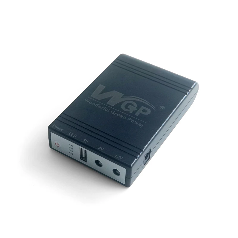 WGP Mini Ups Small Size Multi Output DC Online 5v 12v Router Ups for Modem 8000mah 12000mah Uninterruptible Power Supplies