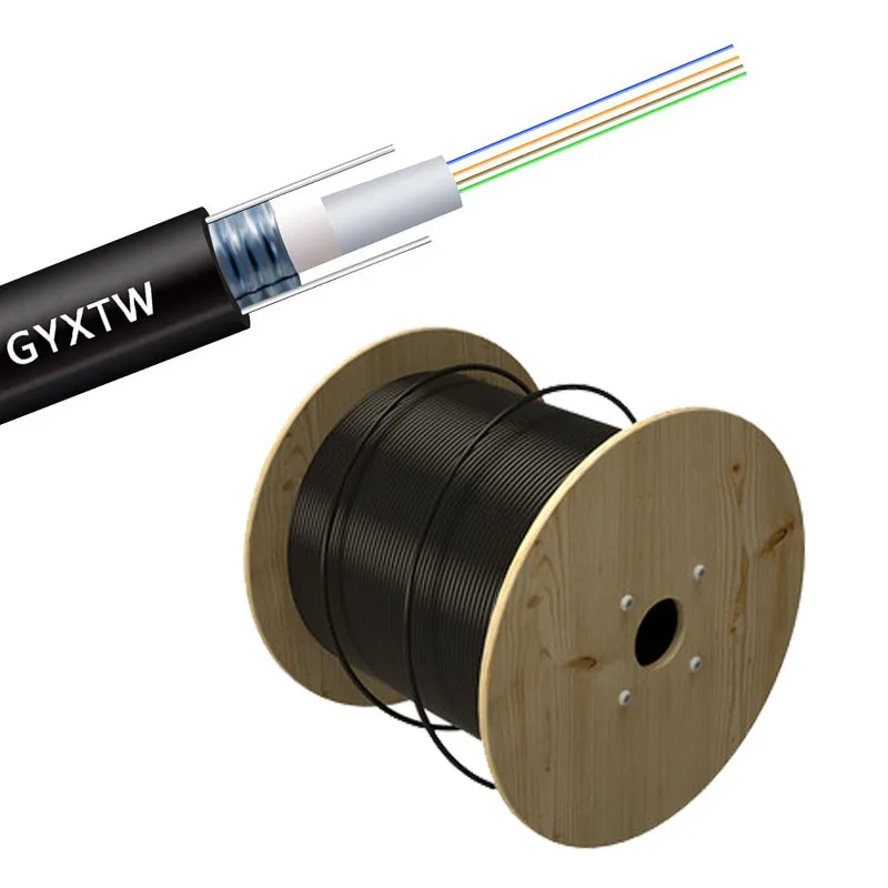 4/6/8/12 сердечник наружный GYXTW бронированный волоконный кабель 1000 метров SM бронированный кабель