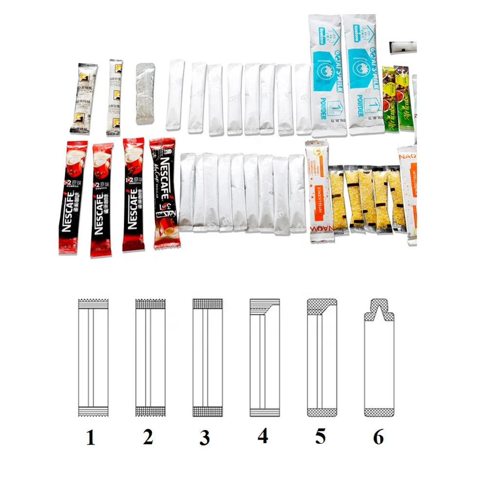 4 lanes automatic salt sugar medicine granule multi lane stick bag automatic 1g 2g 3g 5g 7g packing machine
