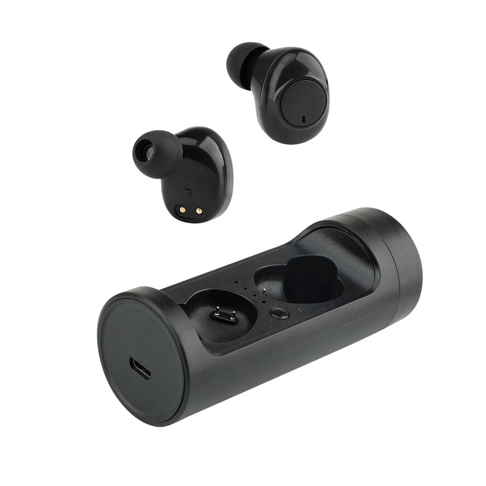 Sports In Ear Earplug TWS Earphone Mini Rotating Capsule Headset Noise Cancelling Long Battery TWS Earbuds
