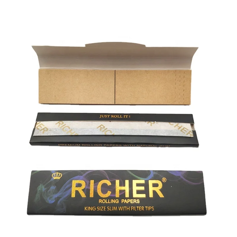 Portable custom Richer smoking rolling papers your own cigarette rolling paper