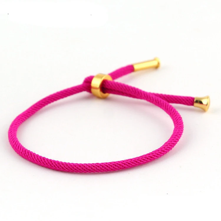 Customized size Stainless steel hand gold red rope Milan rope male and female couples bracelets