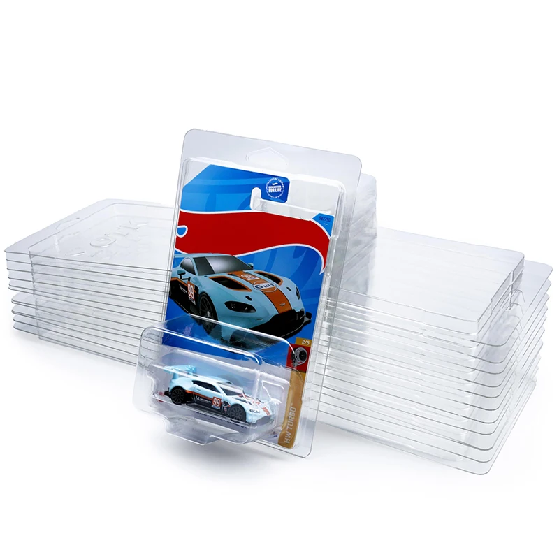 Clear PVC Plastic Hot Wheels Toy Cars Clamshell Blister Packaging PET Protector Clam Shell Display Packaging