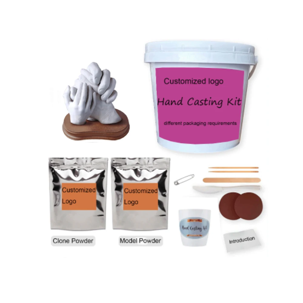 DIY clay water pot 3D hand casting kit adult kits baby handprint polymer clay bulk
