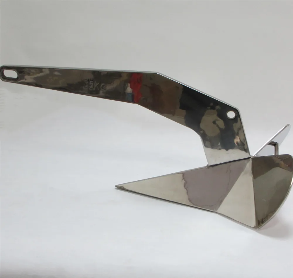  Mirror Polished 8kg 316 Stainless Steel Marine Ships Delta Anchors Accessories for Yacht