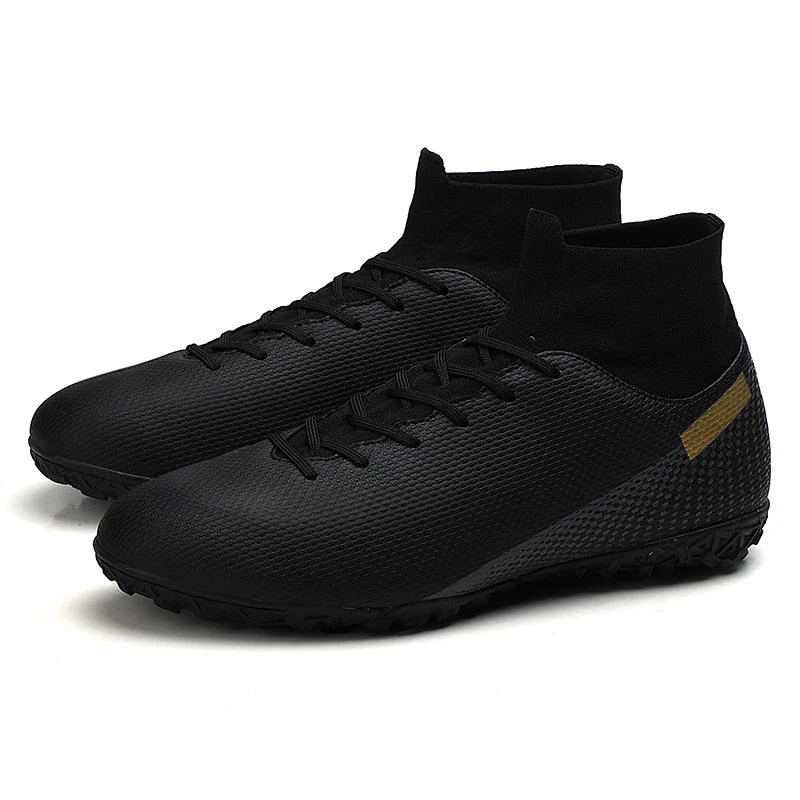 Custom High Top Soccer Shoes Training Football Sporting Goods Used Sport Sneakers Futbol Original Men PVC A3 Rubber Mesh