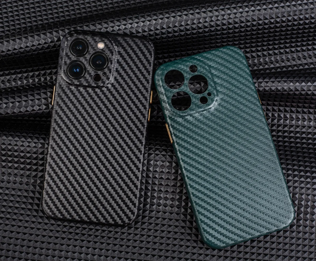 For iPhone 13 Pro Max Real Carbon Fiber Case Anti Fingerprints & Scratch Slim Fit Shockproof for Iphone 11 Case
