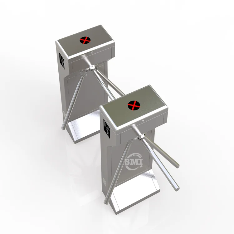acces control system access barrier automatic electric security tripod barrier with fingerprint and rfid STDZ01