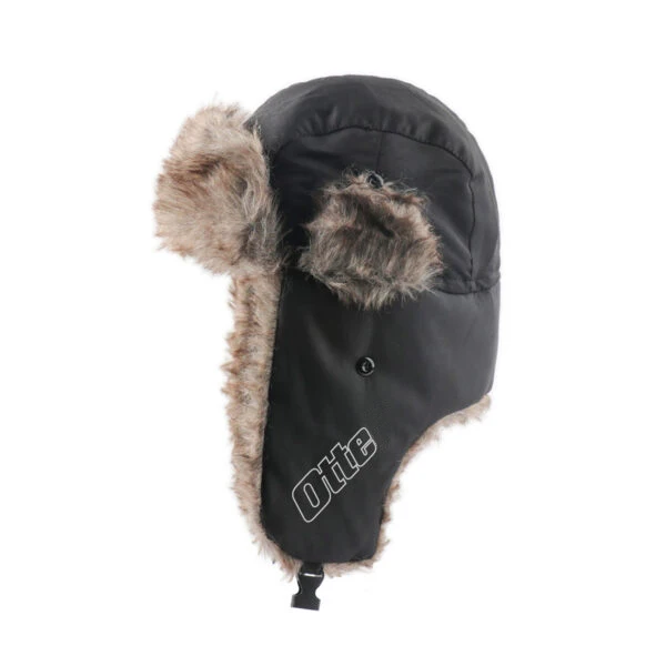 windproof Ski warm hat custom winter trapper hat with ear flaps outdoor plush faux fur trapper hat with Chin Buckle