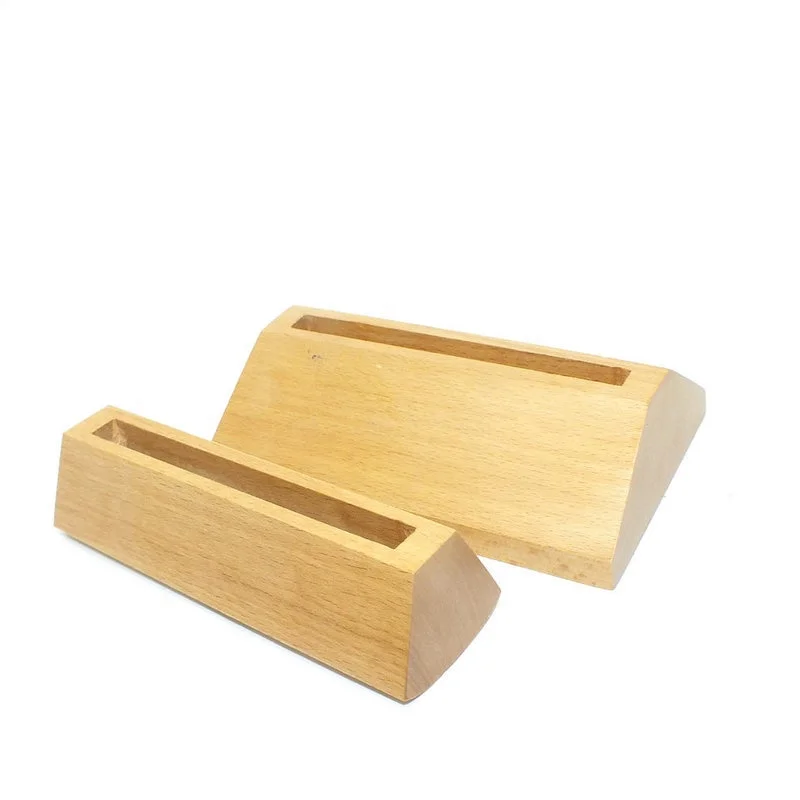 Price Tickets Base Support Desktop Display Card  Acrylic  Menu Wooden Base Holder