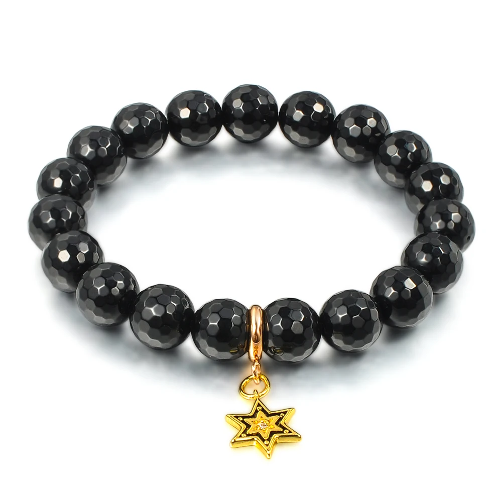 Yellow Water Bead Bracelet, Topaz November Birthstone Bracelet, Colorful Crystals Healing Stones Bracelets For Women