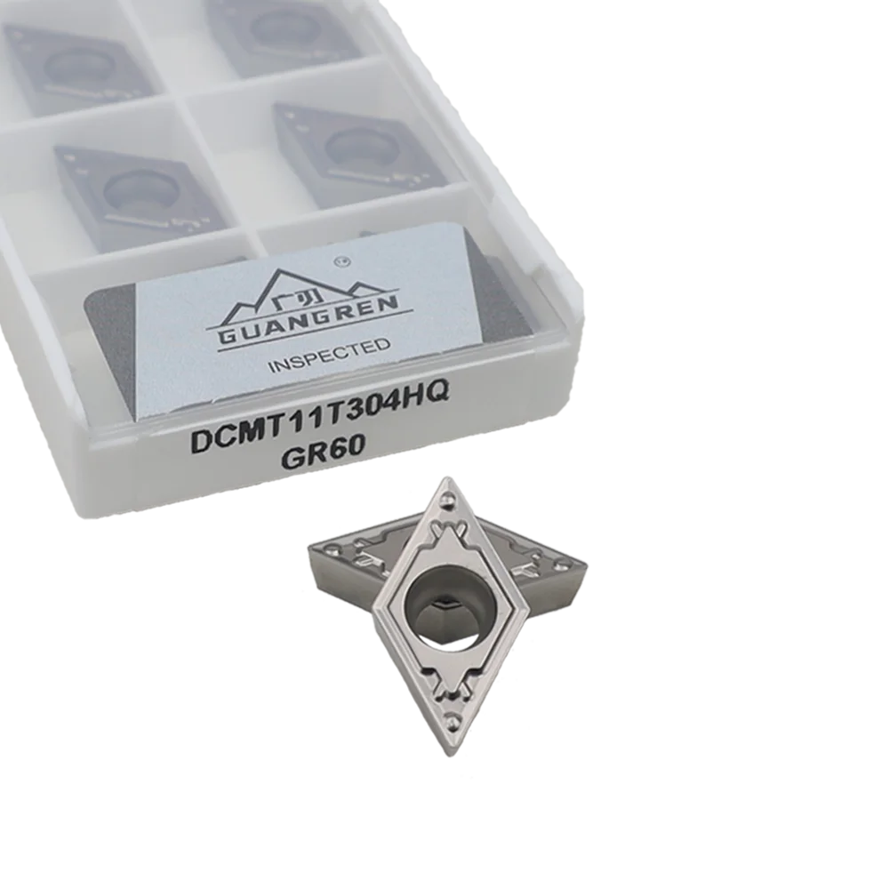 GUANGREN DCMT070204-HQ DCMT11T304-HQ cmet Алмазная отделка с высокой отделкой CNC поворотные вставки токарные инструменты