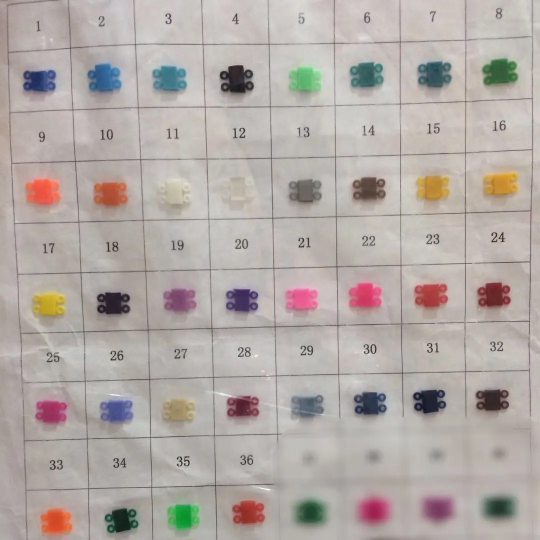 Dental orthodontics colored elastomeric power chain