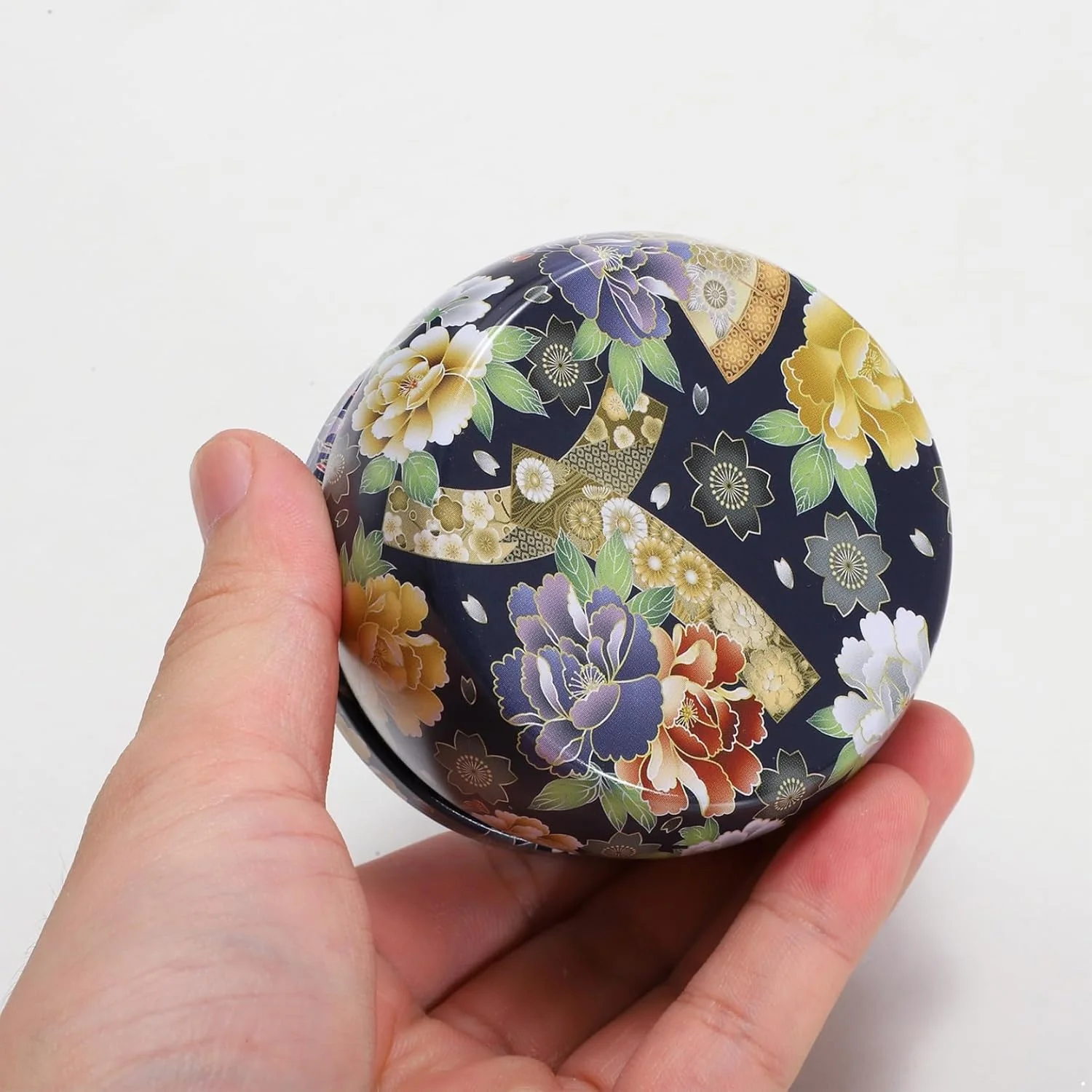 Multi Color Drum Shape Canister Arts Crafts Storage Jars Empty Tin Cans for Candles