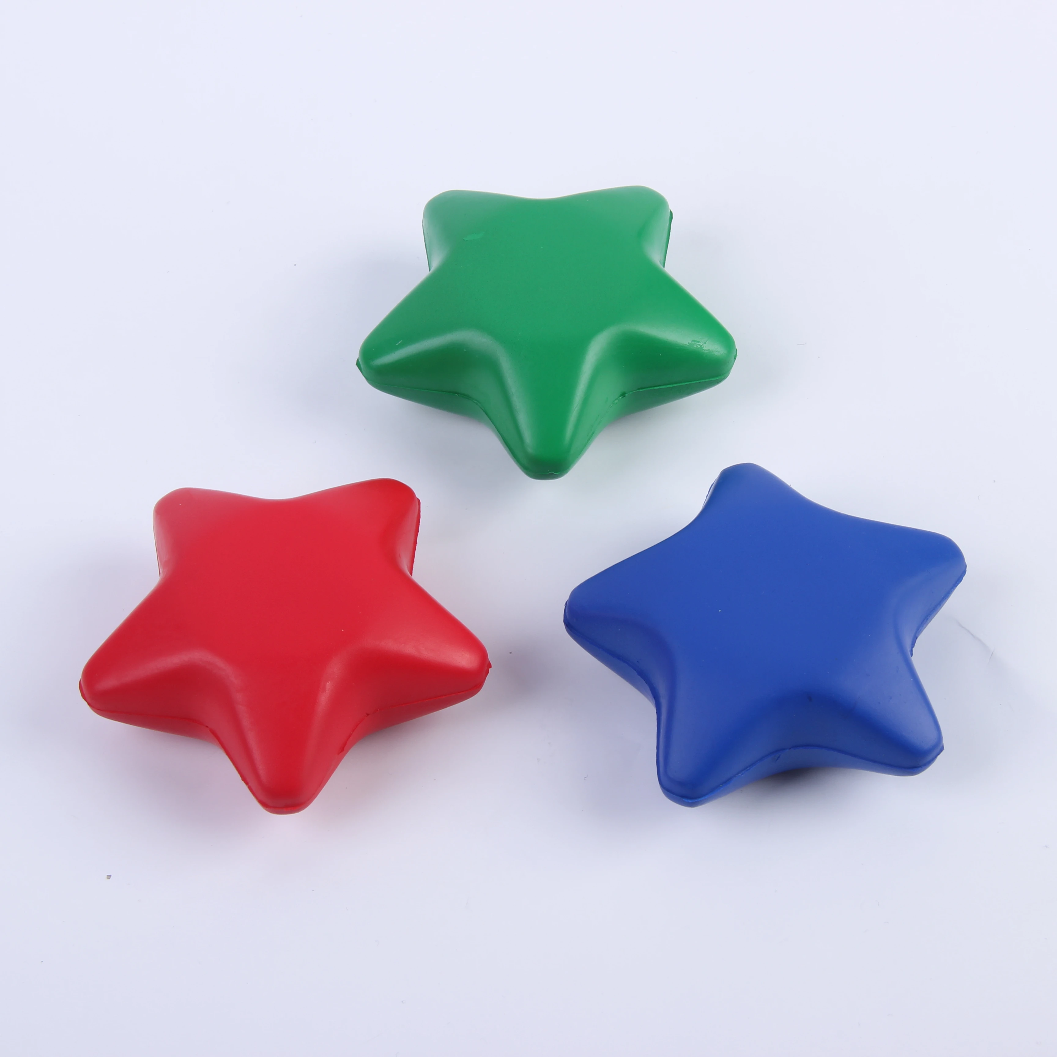 PU foam custom logo colorful star shape stress ball for promotion