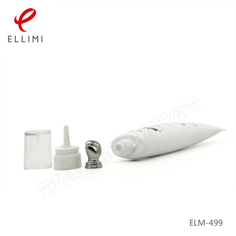 25mm Oval Zinc Alloy Combination Cap Tube with 5mm Opening for Primers and Eye Creams Front and Back Filling