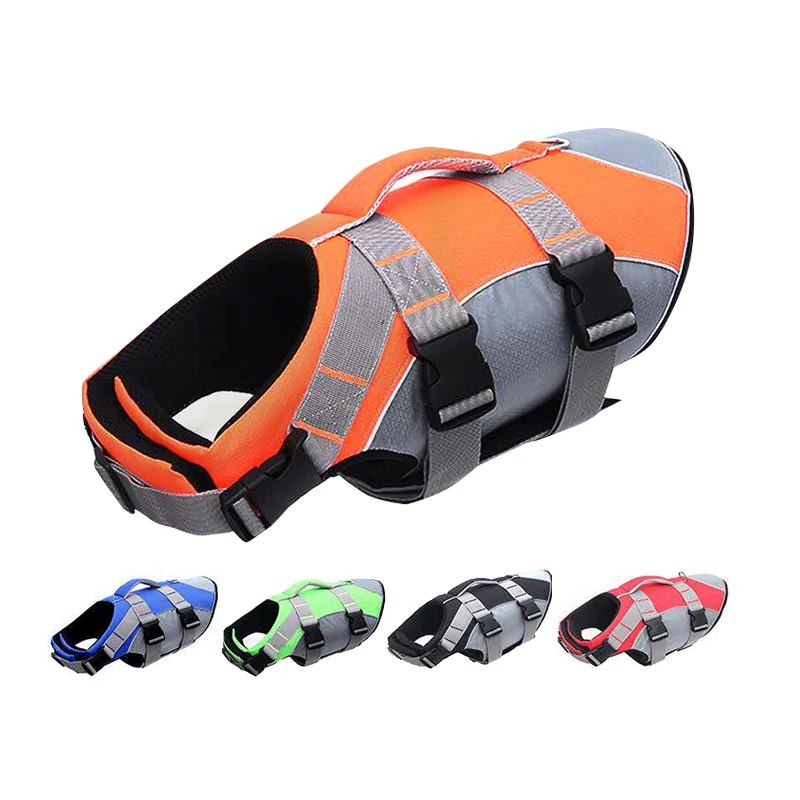 2022  Amazon hot-selling reflective adjustable source manufacturer dog pet swimsuit life jacket