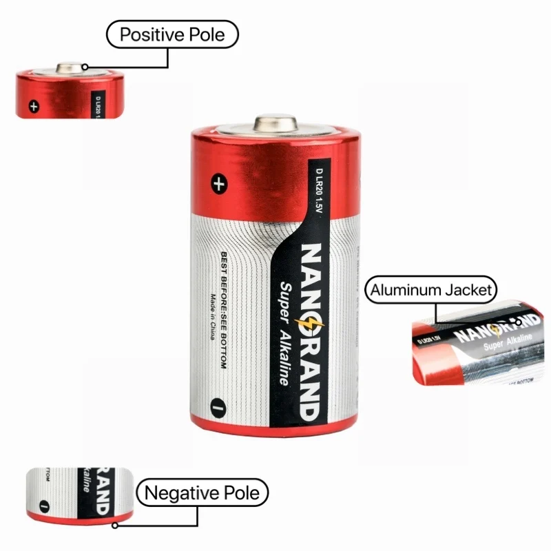 Multiple and water heater use alkaline battery lr20