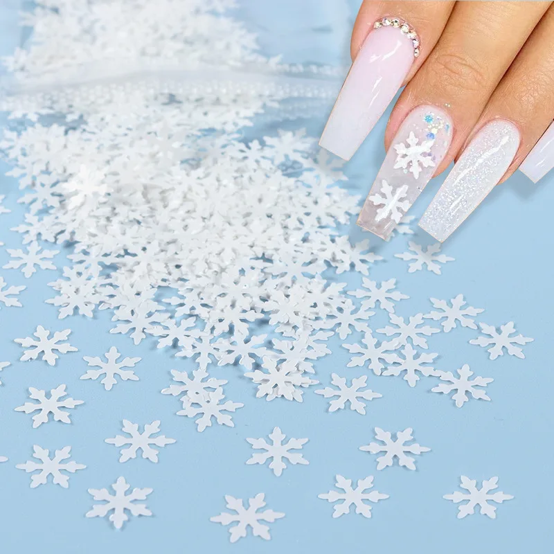 BIN Bright Flake Snowflake Sequin Glitter PVC Sequin Trimming