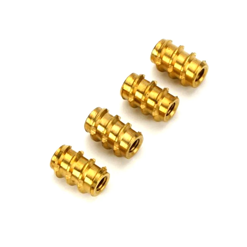 Non-Standard Customized Aluminium Screw Inserts Brass Plastic Threaded Inserts For Machine