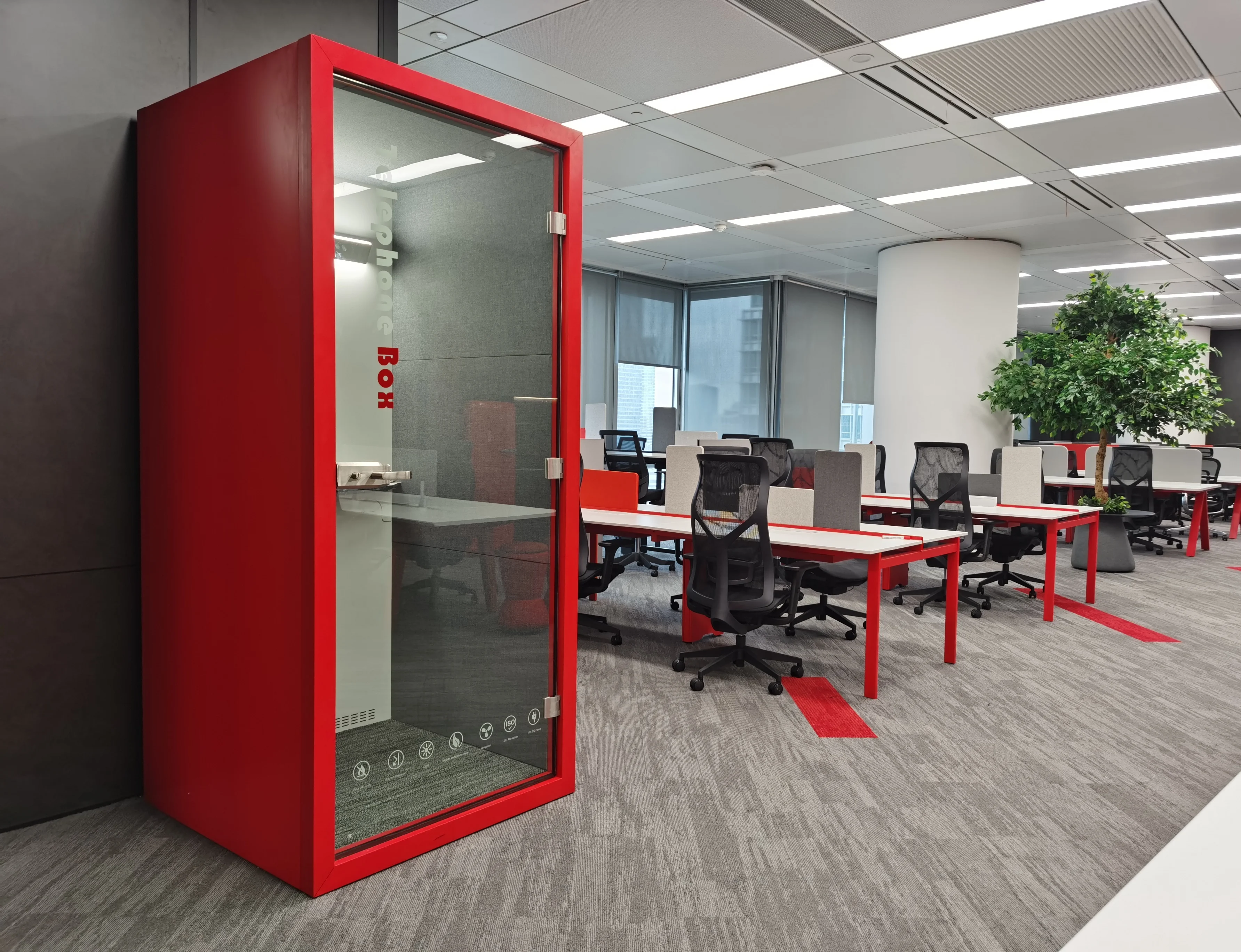 Office Vocal Booth Portable Sound Booth Recording Studio Acoustic Soundproof Phone Booth